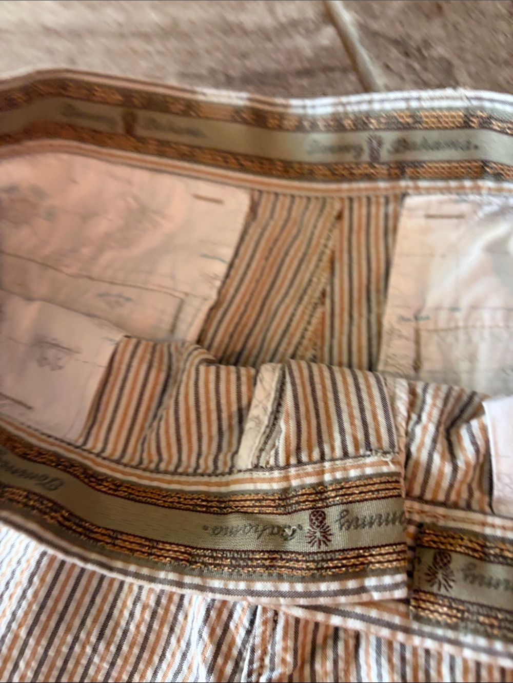 Men's Tommy Bahama Striped Seersucker Shorts 33 - Picture 7 of 9